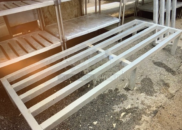 One Aluminum Dunnage Rack. 72X24X12