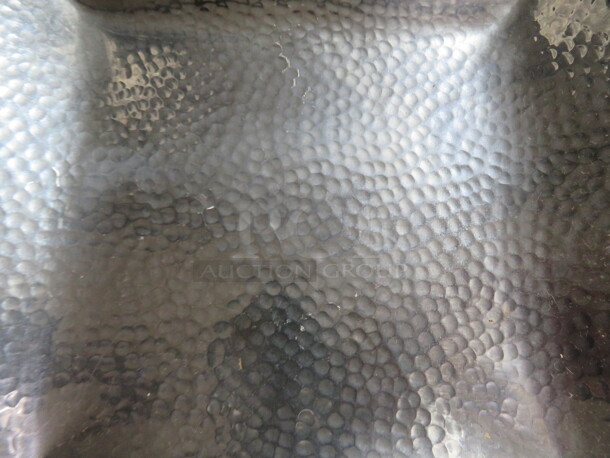 11X11 Hammered Silver Plate. 4XBID - Image 2 of 2