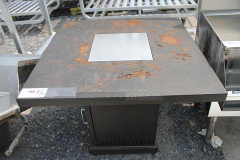 2019 GSF-PR-PC-A Brown Metal Propane Gas Powered Fire Pit. 40,000 BTU.