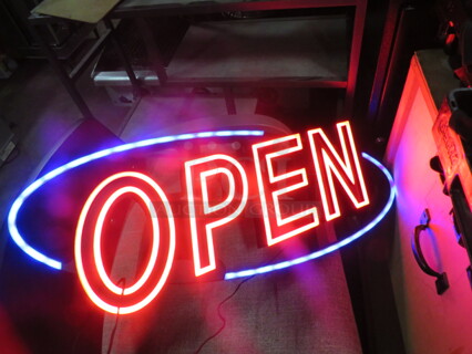 One WORKING Electric OPEN Sign.