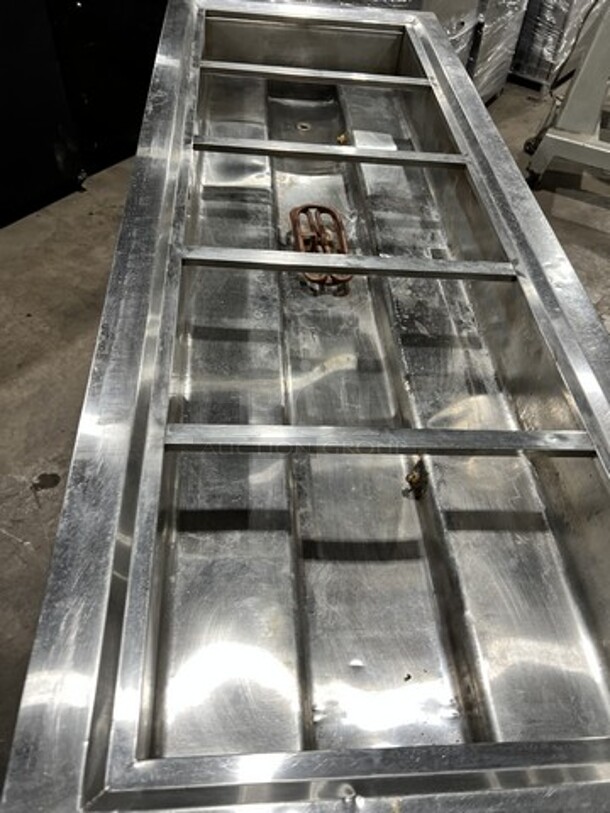 All Stainless Steel Electric Powered 5 Well Steam Table! With Underneath Shelf! On Legs!  - Image 5 of 8