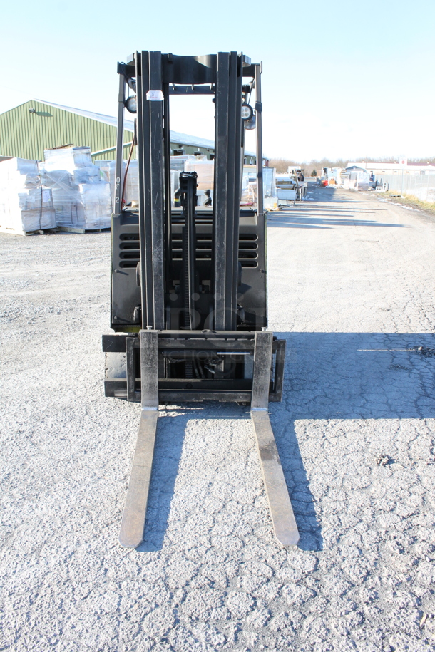 Clark ESMII-25 Metal Industrial 5,000 Pound Capacity Electric Powered Rider Forklift w/ Bulldog Battery Charger. Hours 4,932. Forklift is Tested and Working! - Image 2 of 12