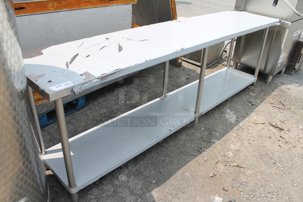 BRAND NEW SCRATCH AND DENT! Stainless Steel Table w/ Under Shelf. - Image 1 of 3