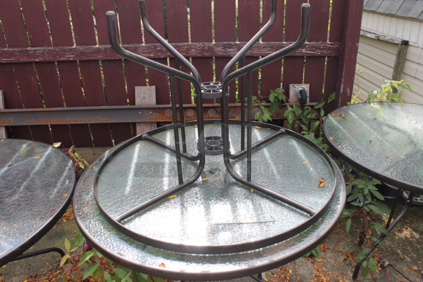 6 Round Patio Tables. 6 Times Your Bid! BUYER MUST REMOVE. (outside) - Image 5 of 5