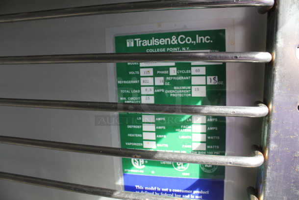 Traulsen G20010 Stainless Steel Commercial 2 Door Reach In Cooler. 115 Volts, 1 Phase. (outside) - Image 6 of 6