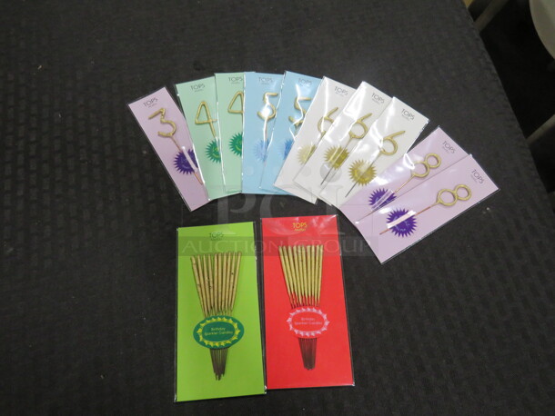 One Lot Of Assorted Sparkle Wand Candles. - Image 1 of 3