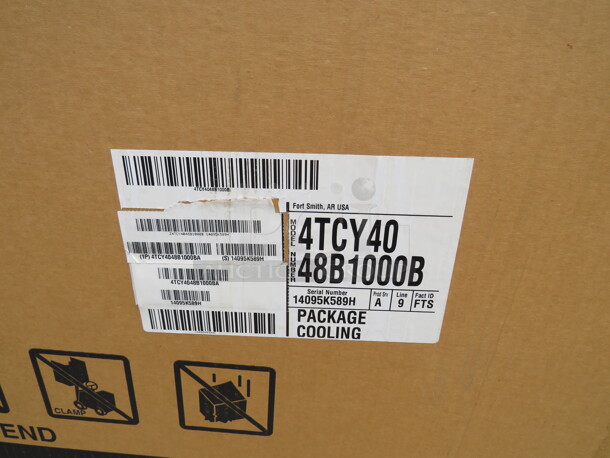 One NEW TRANE Energy Star 4 Ton Heat Pump. 208-230 Volt. 1 Phase. #4TCY4048B1000BA. NEW STILL IN THE CRATE!
