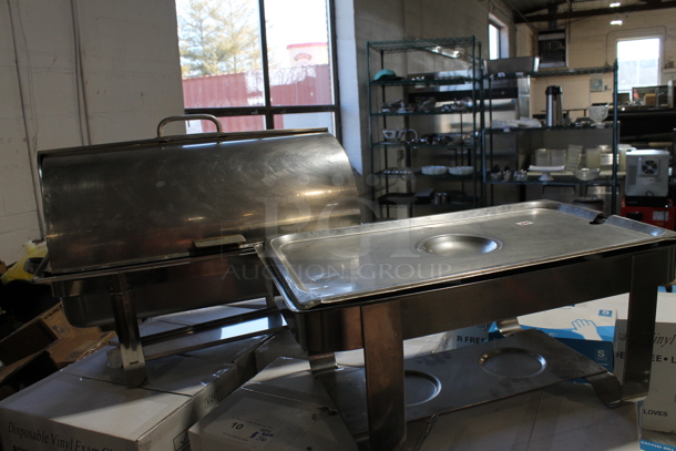 ALL ONE MONEY! Lot of 2 Metal Chafing Dishes. - Image 1 of 6