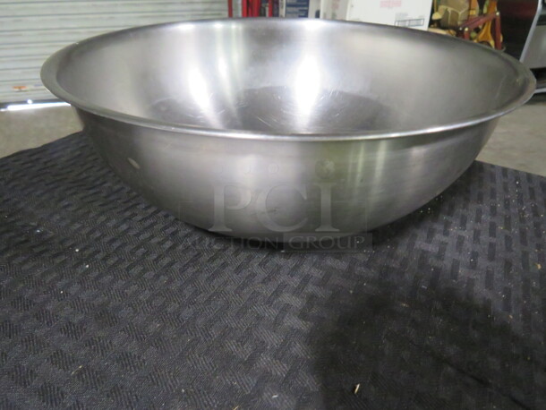 One 10 Inch Stainless Steel Bowl.