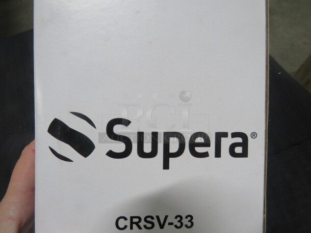 One NEW Supera 33oz Stainless Steel/Black Cream Server. #CRSV-33. - Image 2 of 2
