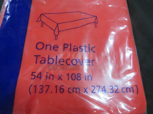 54X108 Plastic Table Cloths. 10XBID - Image 2 of 2