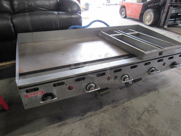 One AWESOME Vulcan Natural Gas Griddle With Thermostatic Controls. Model# MSA-60-10. 60X32X11. $8920.00 - Image 2 of 4