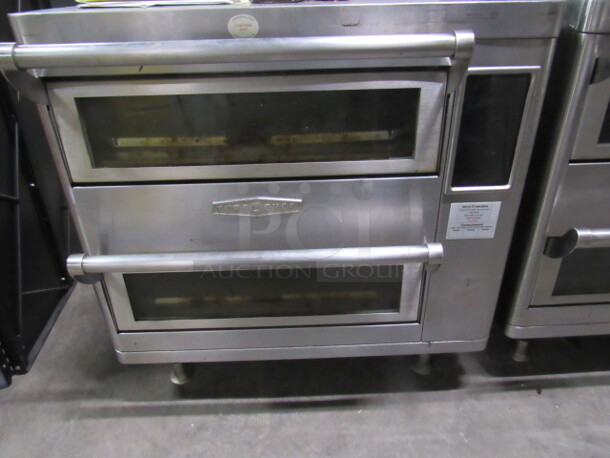 One Stainless Steel Turbo Chef Double Batch Ventless Hi Speed Countertop Oven. Model# HHD. 208-240 Volt. 1 Phase. 28X28X30. $16,031.00