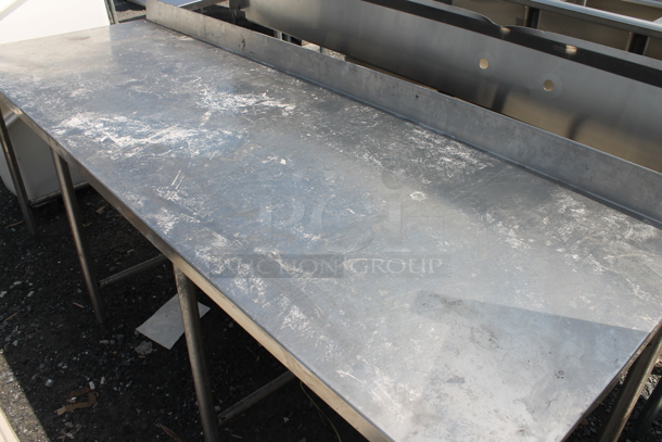 Stainless Steel Commercial Table w/ Back Splash. - Image 2 of 5