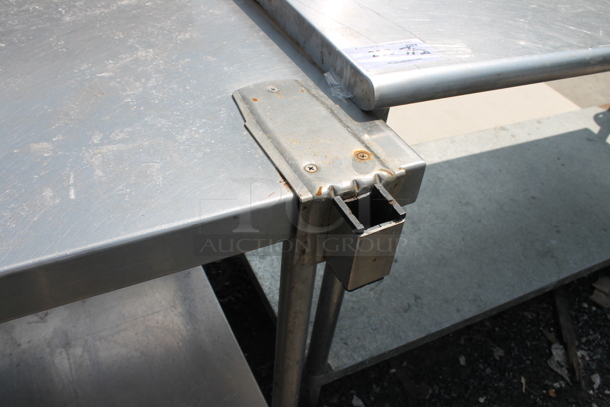 Stainless Steel Commercial Table w/ Back Splash, Drawer, Commercial Can Opener and Metal Under Shelf. - Image 5 of 5