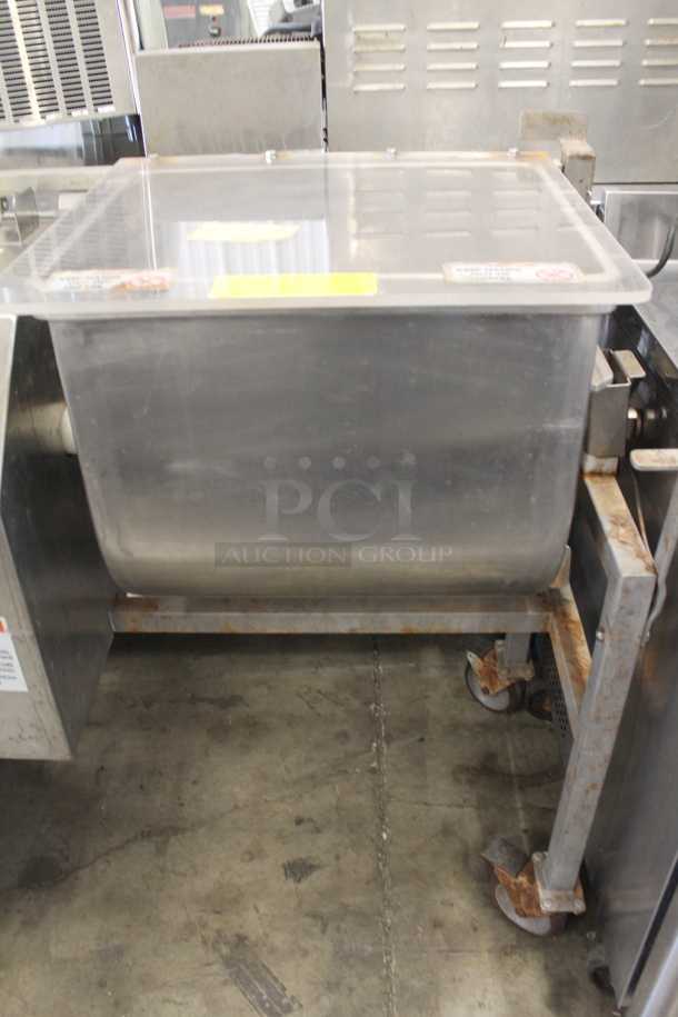 Daniels DMX 100 Stainless Steel Commercial Floor Style Meat Mixer on Commercial Casters. 115 Volts, 1 Phase. Tested and Working! - Image 5 of 11