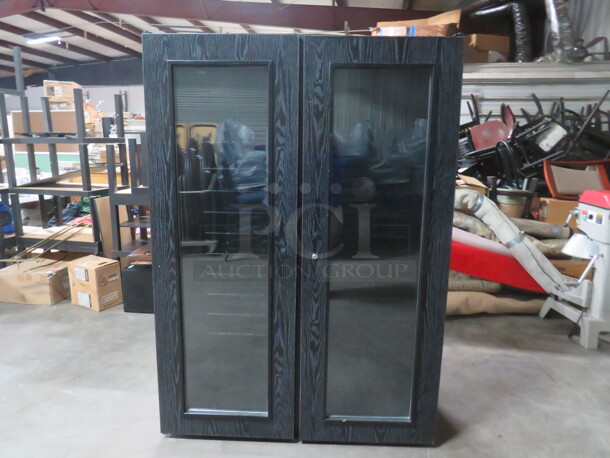 One Awesome Wine Enthusiast 2 Door Wine Cellar With 20 Racks. #KW-800B. 115 Volt. 49.5X26X70.5 - Image 1 of 2