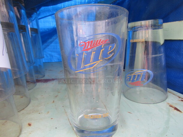 Miller Lite  Bar/Beer Glass. 5XBID