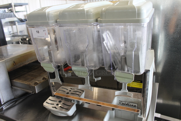 Coldline Royal-3P Stainless Steel Commercial Countertop 3 Hopper Refrigerated Beverage Machine. 120 Volts, 1 Phase. Tested and Working! - Image 3 of 8