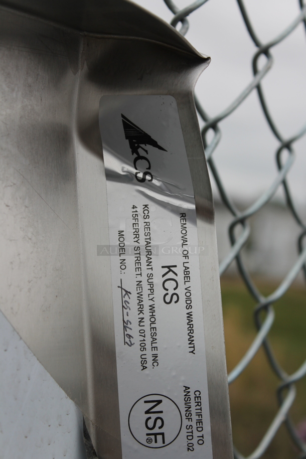 BRAND NEW SCRATCH AND DENT! KCS Stainless Steel Commercial Shelf w/ 2 Wall Mount Brackets. - Image 4 of 5