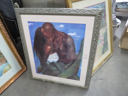 One 30X34 Framed Picture.
