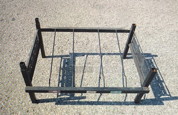One Black Metal Soda Rack. 27X19X12 - Image 1 of 1