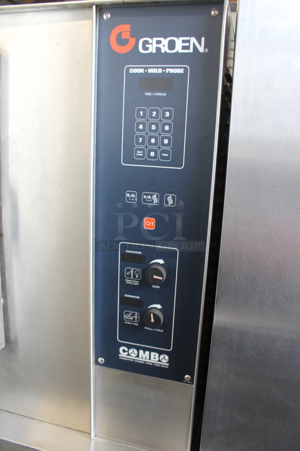 Groen CC20-E Stainless Steel Commercial Electric Powered Combination Steamer Oven on Commercial Casters. 240 Volts, 3 Phase. - Image 2 of 7