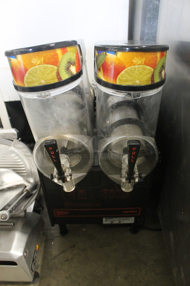 Ugolini WHT 2 UL BL Stainless Steel Commercial Countertop 2 Hopper Slushie Machine. 115 Volts, 1 Phase. Tested and Working! - Image 1 of 4
