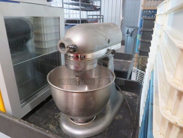 One Kitchenaid 4.5 Quart Mixer With Bowl. 120 Volt. Model# KSM95CU - Image 2 of 2