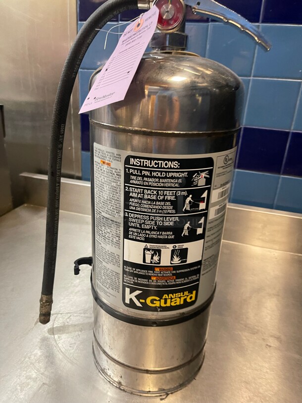 Working! Ansul® Model K01-3 Sentry® 6 Liter Commercial Fire Extinguisher NSF Full Charge - Image 2 of 7
