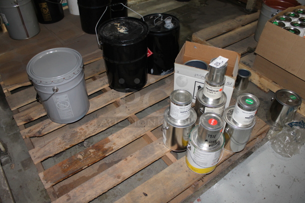 ALL ONE MONEY! PALLET LOT of Various Buckets Including Pipe Seal Part A and Proflex Primer Part B. BUYER MUST REMOVE. - Image 2 of 5