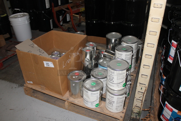 ALL ONE MONEY! PALLET LOT w/ Various Buckets Including Pro flex Clear Blue Primer Part B. BUYER MUST REMOVE. - Image 3 of 5
