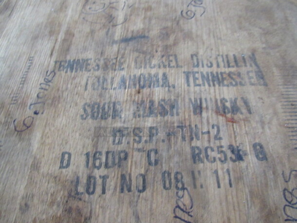 One Whiskey Barrel On Casters. - Image 4 of 4
