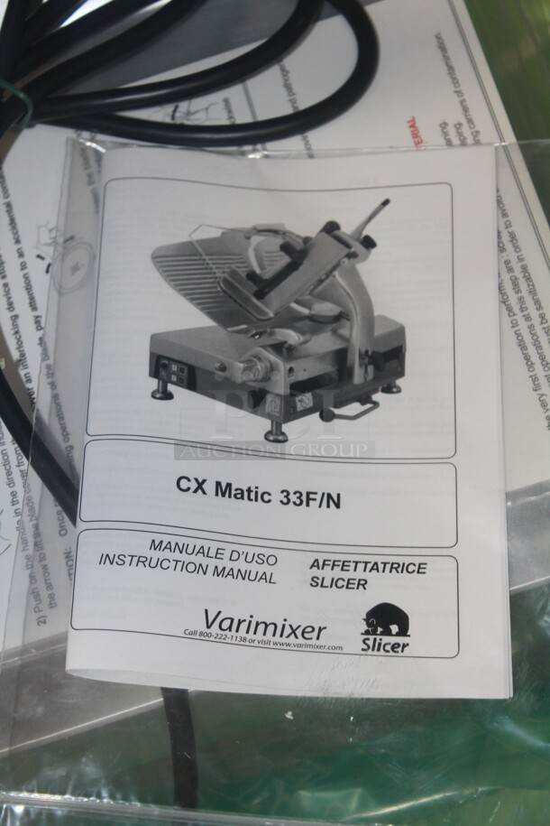 NEW IN BOX! Omas Model C33F-S Quantanium Automatic Commercial Meat/Cheese Deli Slicer. 29x26x20. 220V/60Hz.  - Image 3 of 5