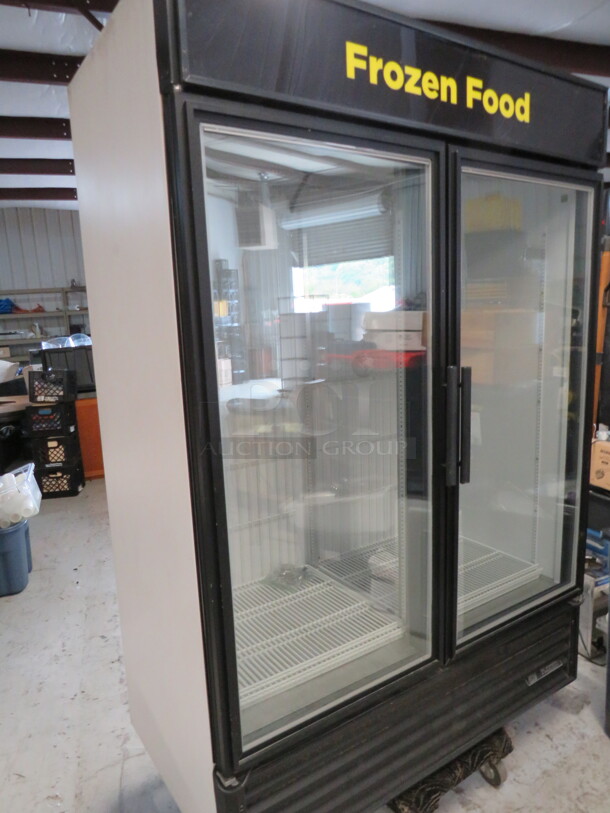 One True 2 Door Glass Display Freezer With 8 Racks. Model# GDM-49F-LD. 115/208-230 Volt. 1 Phase. Unable To Test. 54X30X79. - Image 6 of 6
