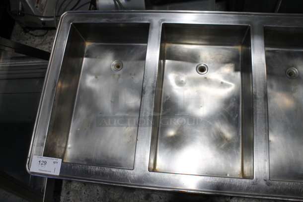 Atlas Metal Stainless Steel Commercial 4 Well Drop In Steam Table. 120/240 Volts, 1 Phase. - Image 3 of 5