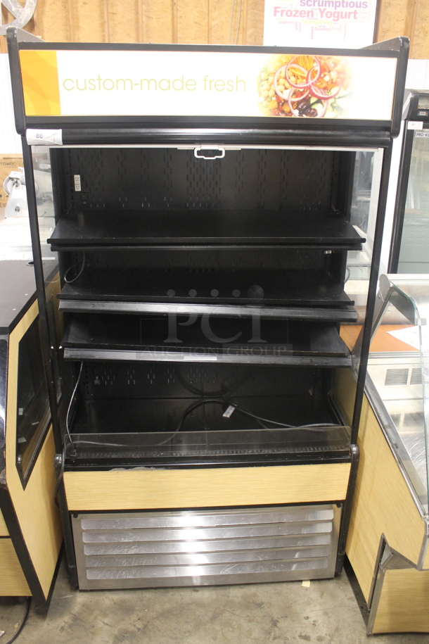 Structural Concepts Oasis B42EW Metal Commercial Floor Style Open Grab N Go Merchandiser w/ Metal Shelves. 120 Volts, 1 Phase. Tested and Working! - Image 1 of 6