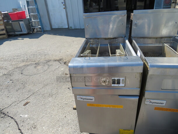 One Frymaster Natural Gas Deep Fryer With 2 Baskets. Model# MJCFEMSC. 21X40X48
