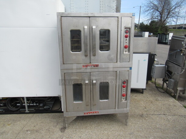 One Vulcan Double Stack Natural Gas Convection Oven, With 4 Racks. 40X47X68 - Image 1 of 6