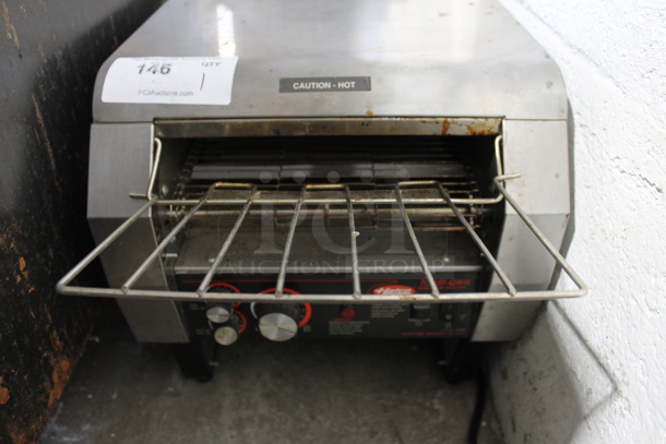 Hatco TQ-400 Stainless Steel Commercial Countertop Electric Powered Toast Qwik Conveyor Toaster Oven. 208 Volts, 1 Phase.  - Image 3 of 5