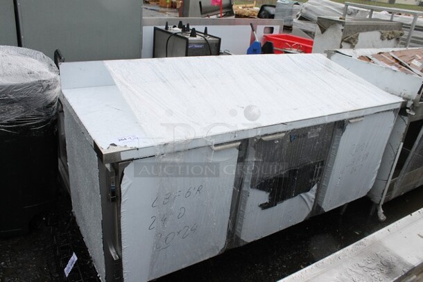 CustomCool Stainless Steel Commercial 3 Door Cooler.  