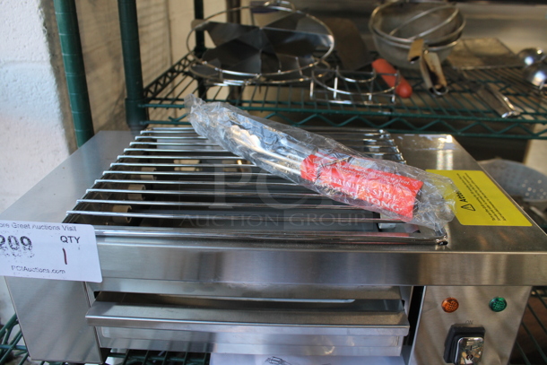 BRAND NEW SCRATCH AND DENT! 2023 Hoocoo IBG-18 Stainless Steel Commercial Countertop Electric Powered Barbecue BBQ Grill. 110 Volts, 1 Phase. Tested and Working! - Image 3 of 4