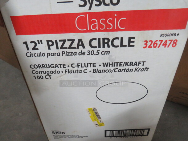 One Opened Case Of 12 Inch Pizza Circles. - Image 1 of 1