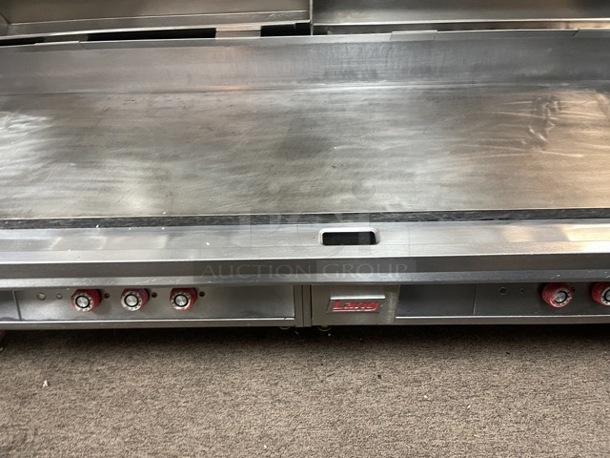 Lang 172T 72 inch  Electric Griddle w/ Thermostatic Controls - 1inch Steel Plate, 208v/3ph Tested and Working! - Image 9 of 12