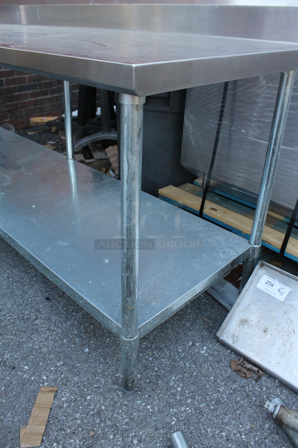 Stainless Steel Table w/ Back Splash and Under Shelf. - Image 4 of 4