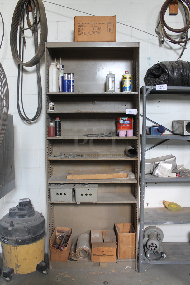 Metal 8 Tier Shelving Unit. BUYER MUST REMOVE. - Image 1 of 6