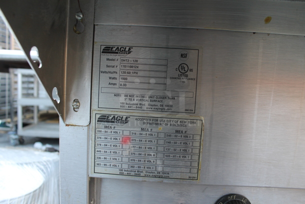 Eagle DHT2-120 Stainless Steel Commercial Electric Powered 3 Bay Steam Table. 120 Volts, 1 Phase. Tested and Does Not Power On - Image 3 of 4