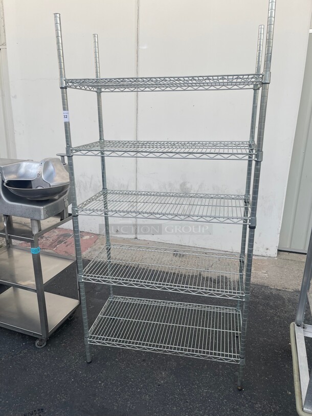 Commercial Stainless Steel Wire Racks  NSF 35x18x72 - Image 2 of 6