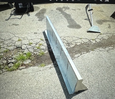 One Stainless Steel Shelf. 60X12X12