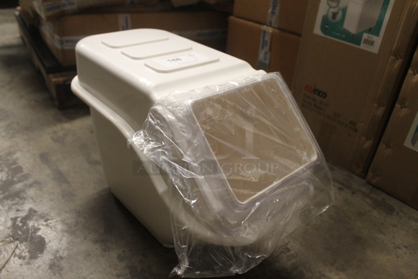 BRAND NEW! White Poly Ingredient Bin.  - Image 2 of 4